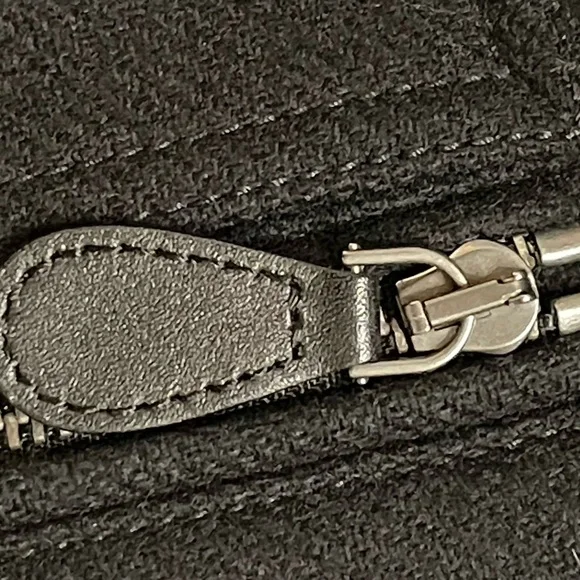 Burberry Black Fitted Trench Coat Wool - Picture 6 of 13